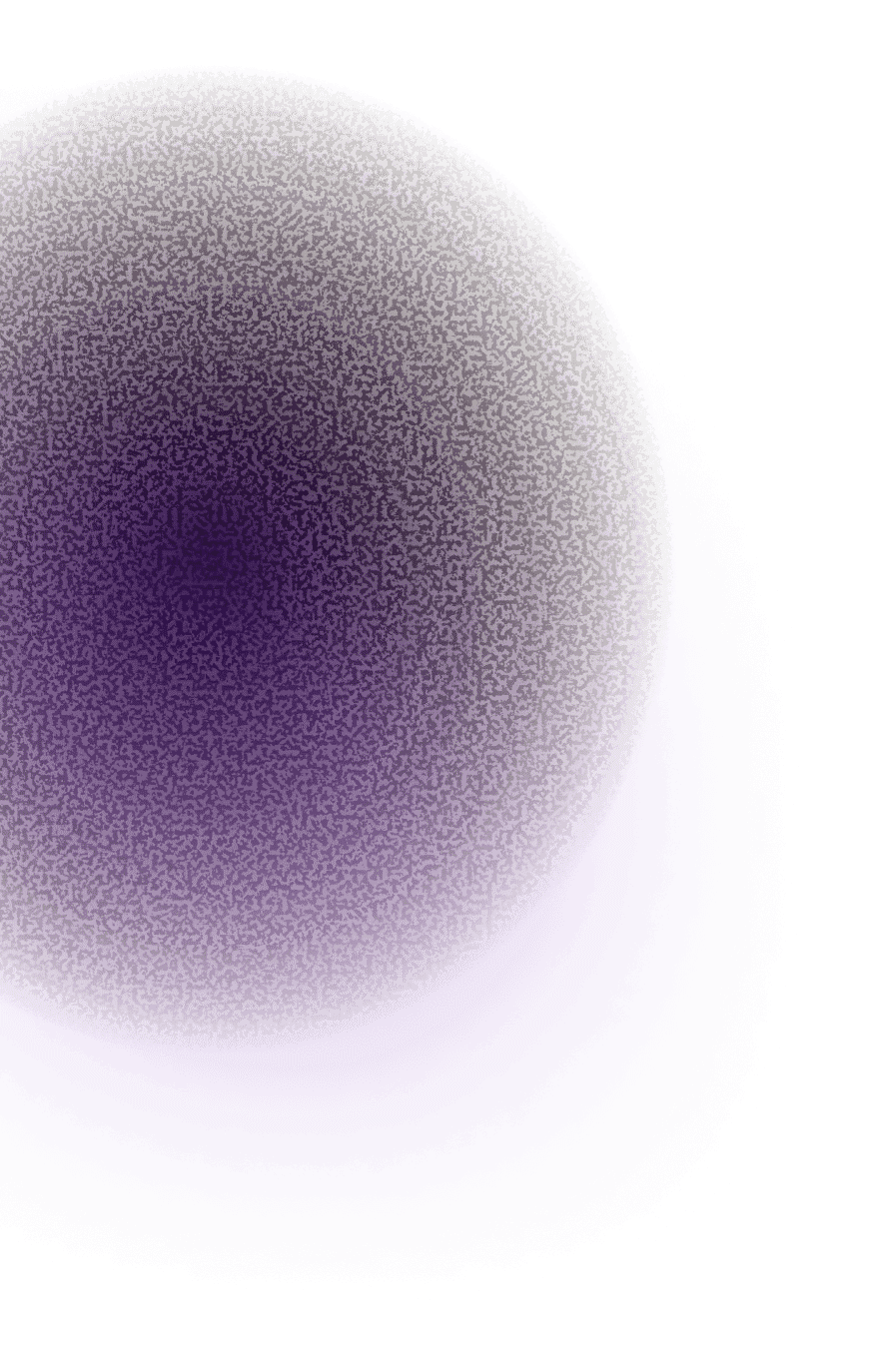 Warm orange abstract light burst behind Who We Are section