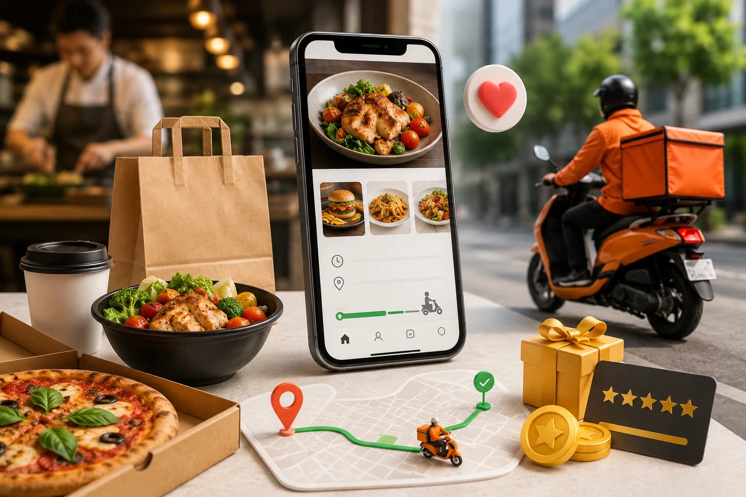 Food & Beverage industry illustration