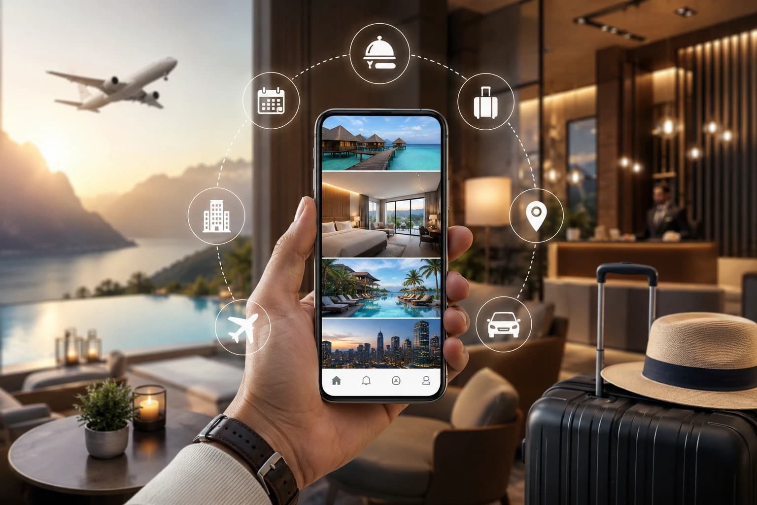 Real Estate & Logistics industry illustration
