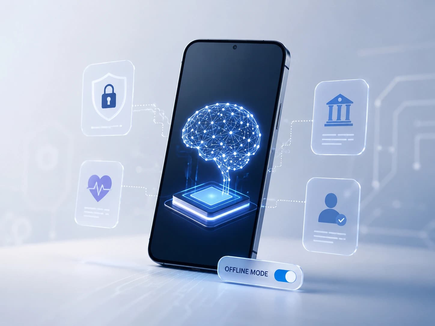 On-Device AI illustration for AI-native mobile app development
