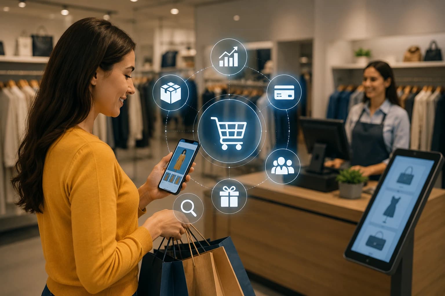Retail industry illustration