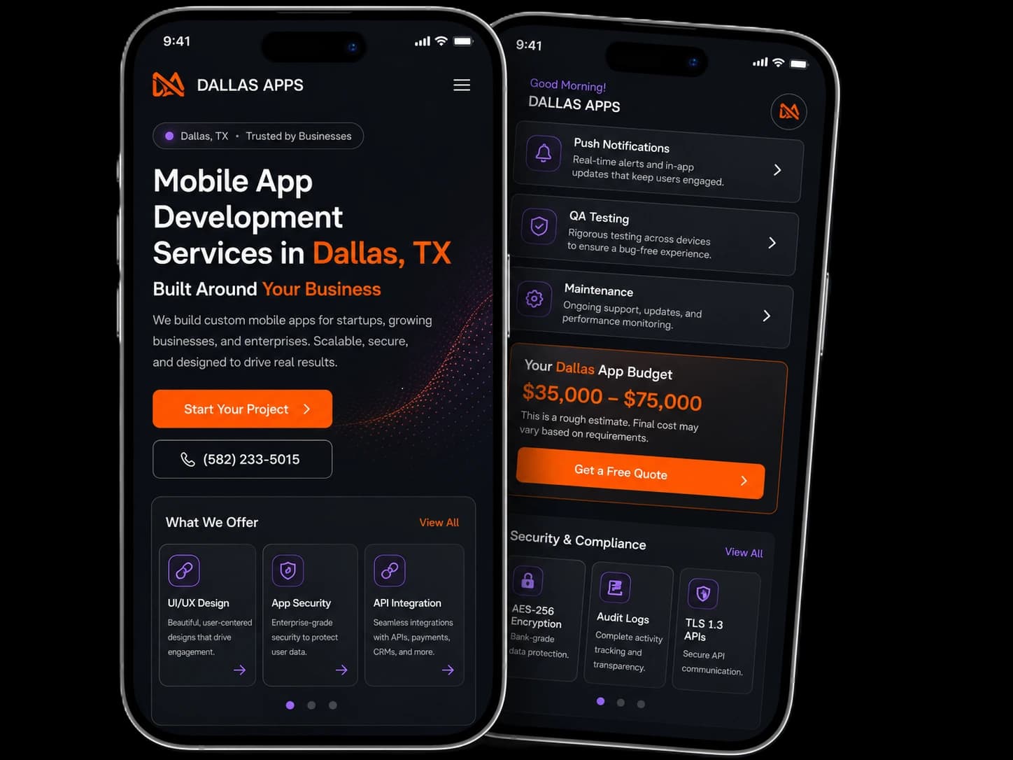 Dallas mobile app idea consultation illustration
