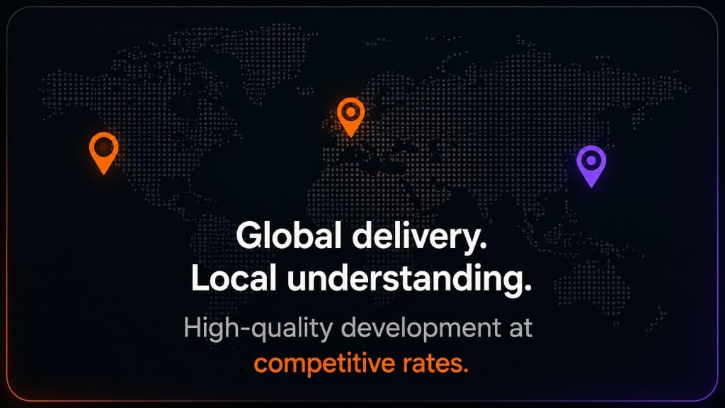 Global delivery with local understanding and competitive development rates