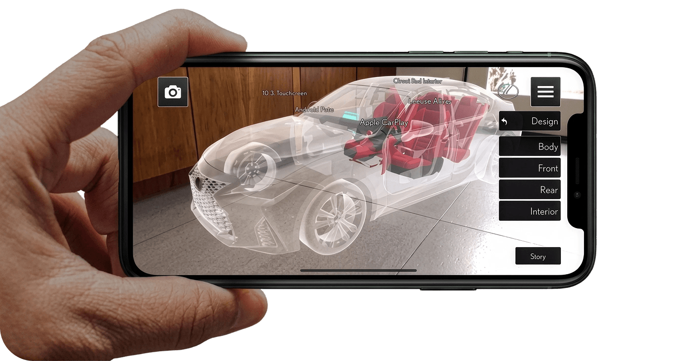 Augmented reality development illustration for hire AR developers hero